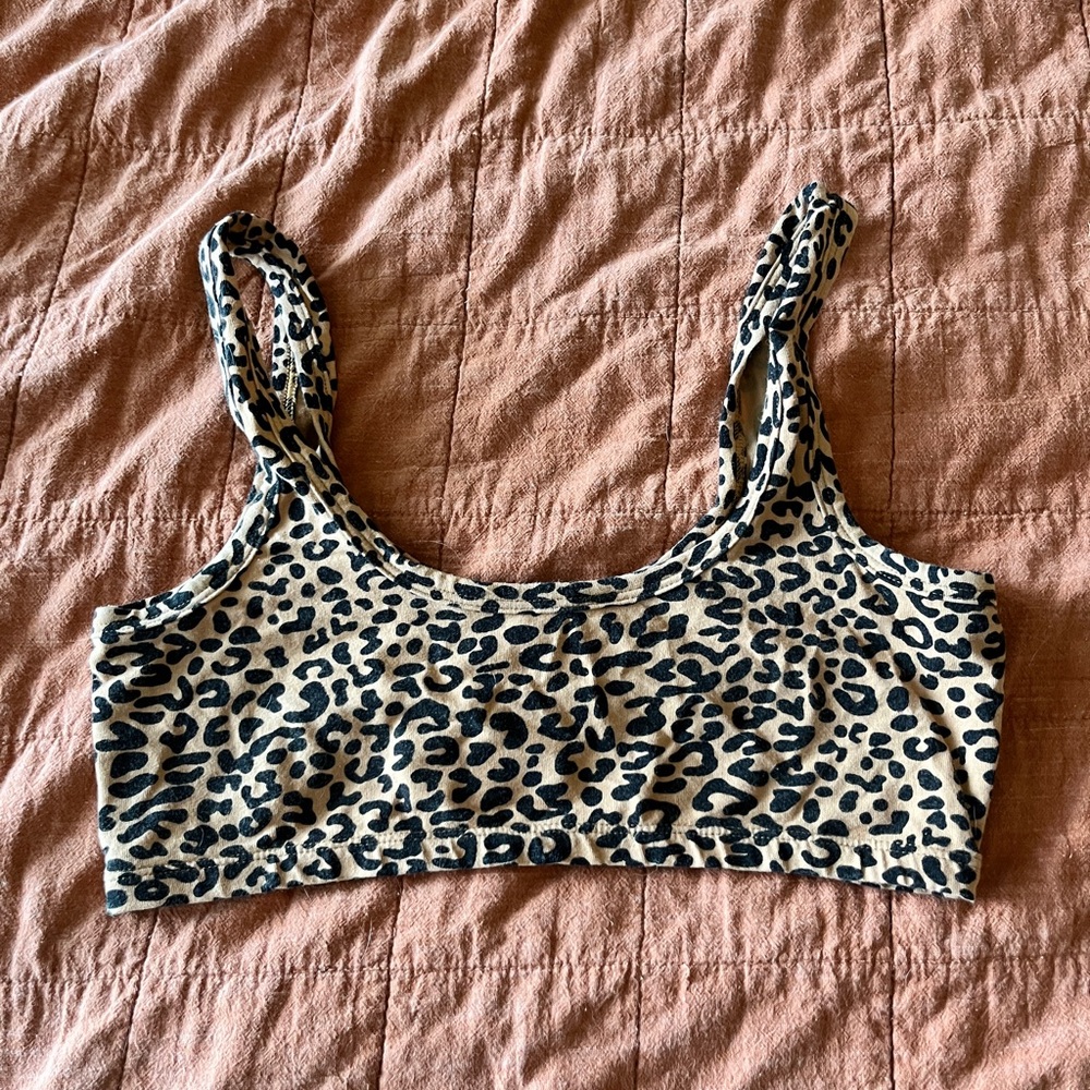 ARQ Widestrap Bra-Leopard